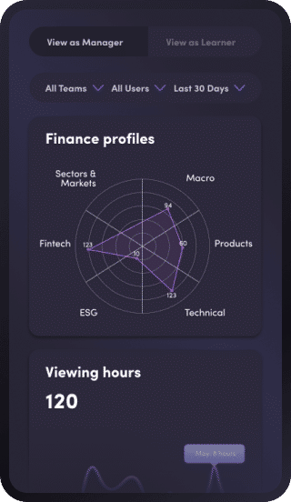 Learner and manager analytics