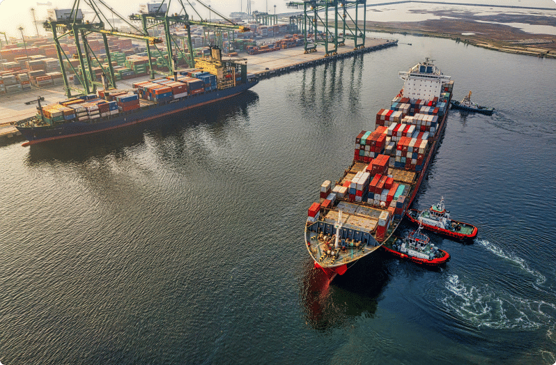 image of container ships