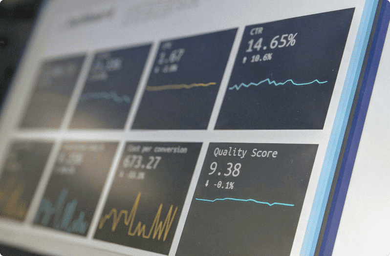 dashboard of statistics